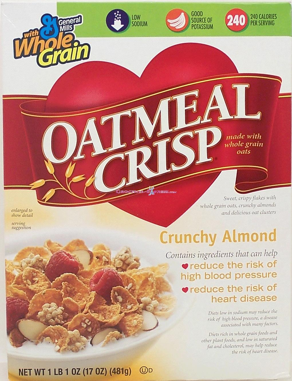 General Mills Oatmeal Crisp Crunchy Almond