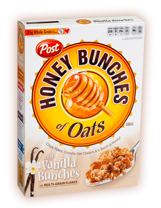 Post Honey Bunches of Oats with vanillla clusters